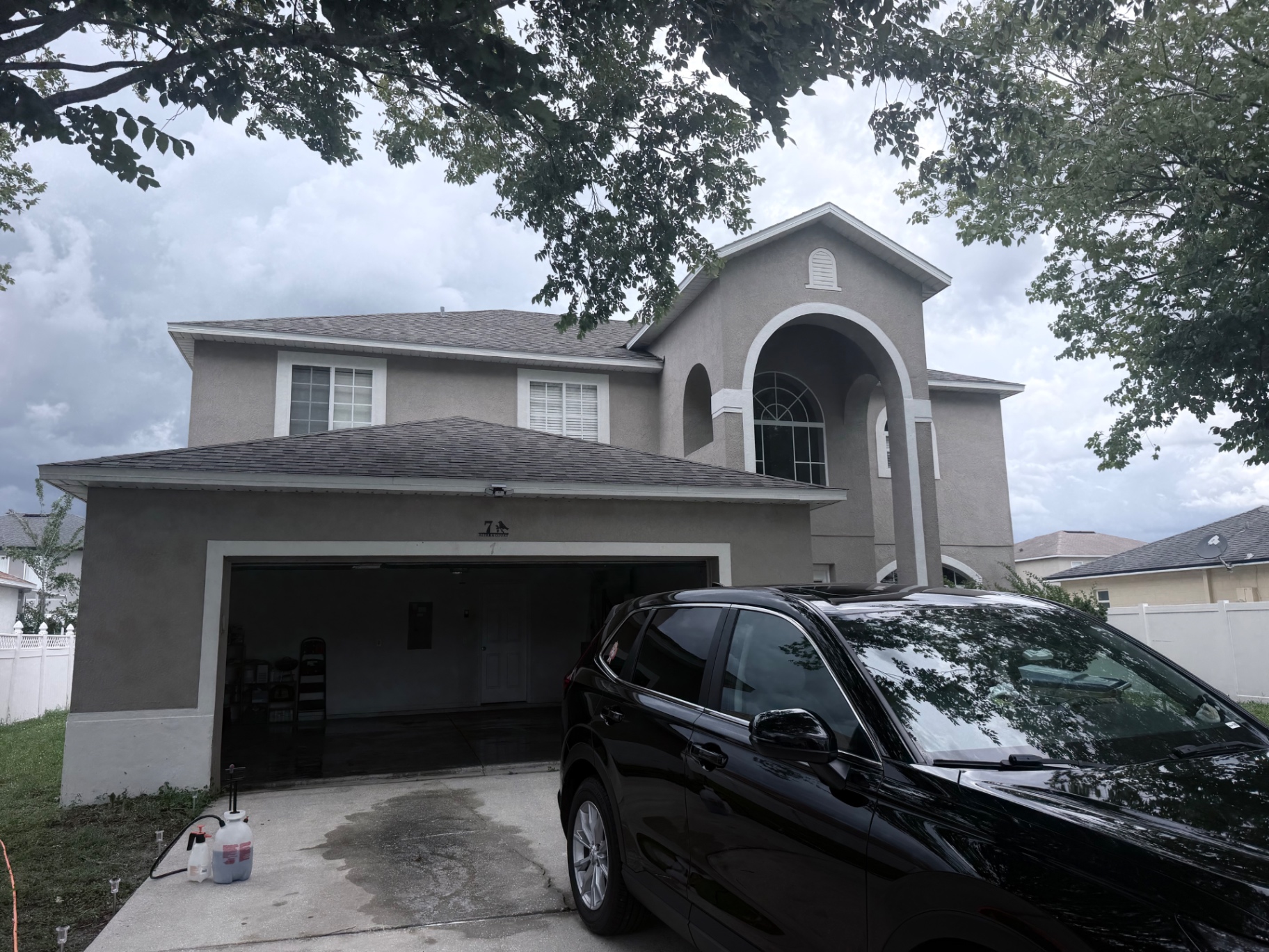 Driveway & Entry — Before